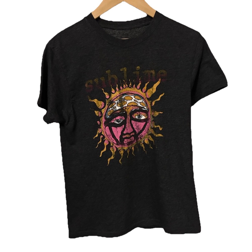 Sublime Men's Medium Gray Music Short Sleeve Graphic Crew Neck T-Shirt 000138